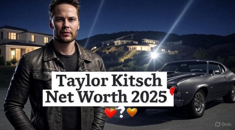 Overview of taylor kitsch net worth for 2025, highlighting his achievements in the entertainment industry.